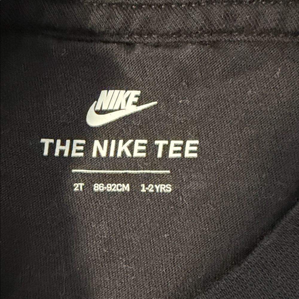 Nike Kids Black Tee with Red Camo Logo - Picture 3 of 3